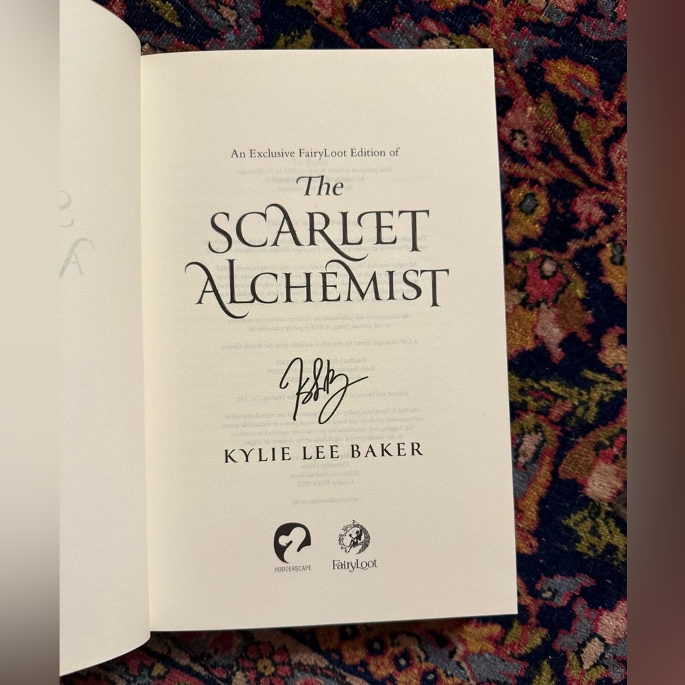 Fairyloot Edition 'The Scarlet Alchemist' by Kylie Lee Baker - Picture 7 of 7